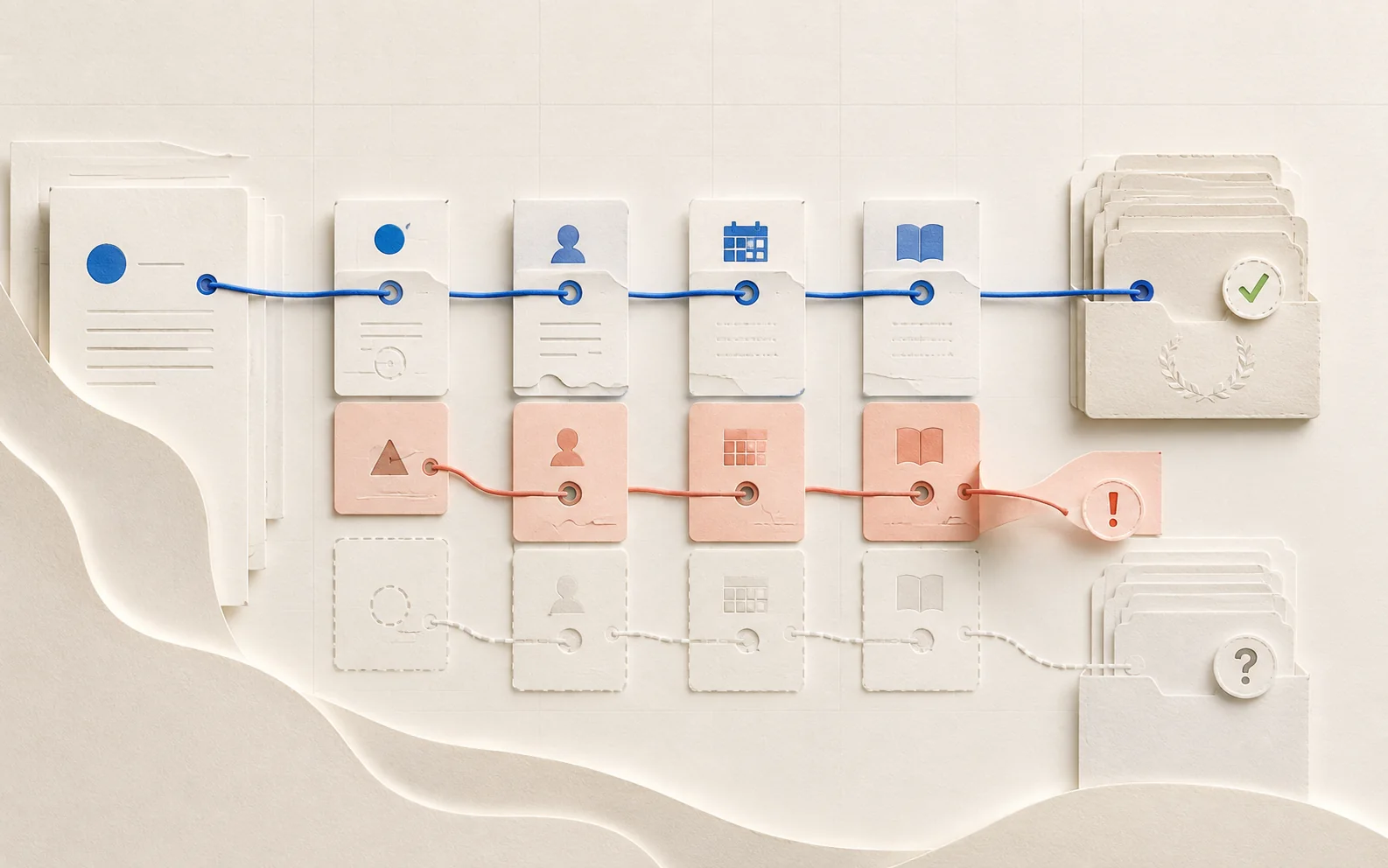 Imported reference records connected through the bibliography parsing workflow